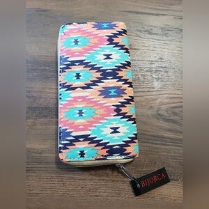 Bijorca Multicolor Patterned Wallet